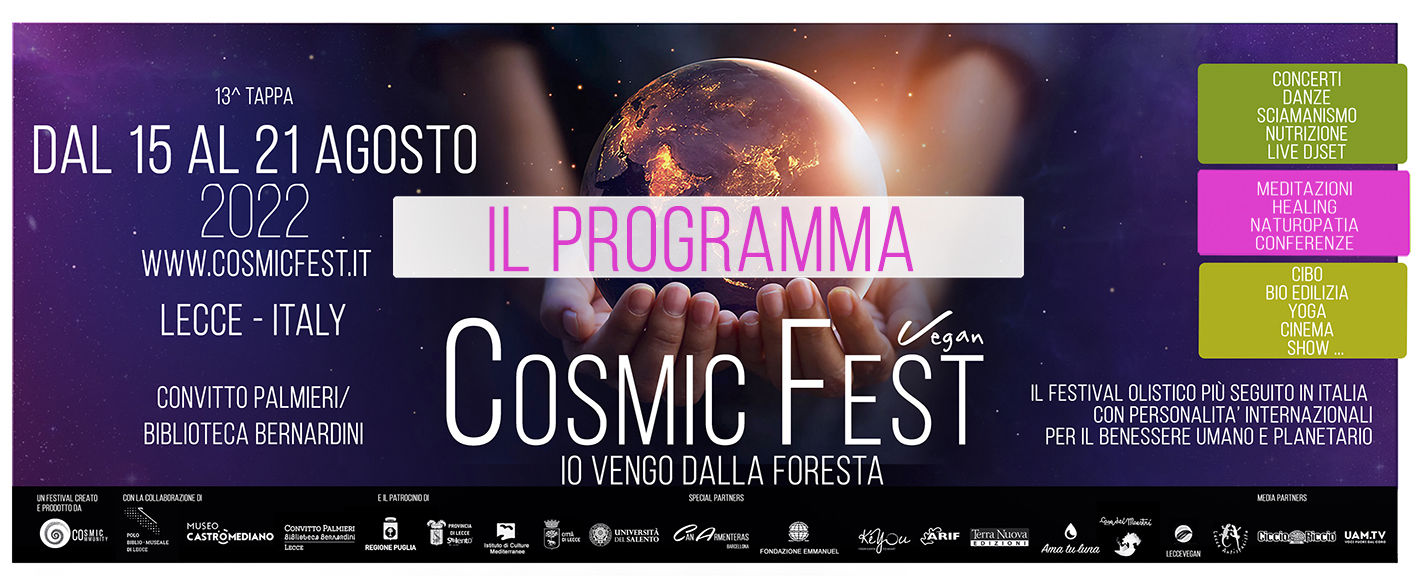 IL PROGRAMMA DEL COSMIC FEST 2022